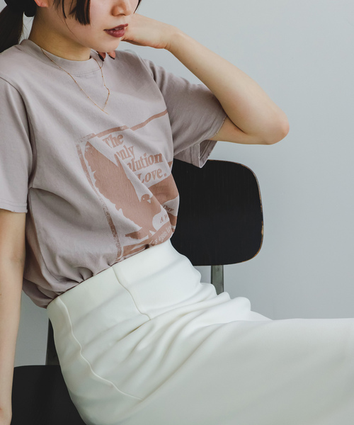 「Couture d'adam」 半袖Tシャツ 38 ベージュ レディース