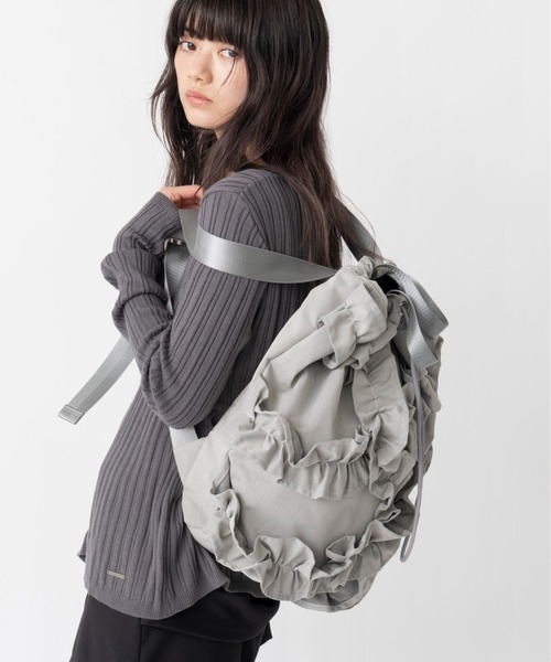 Casselini（キャセリーニ） デイバック リュック フリルナップサック 