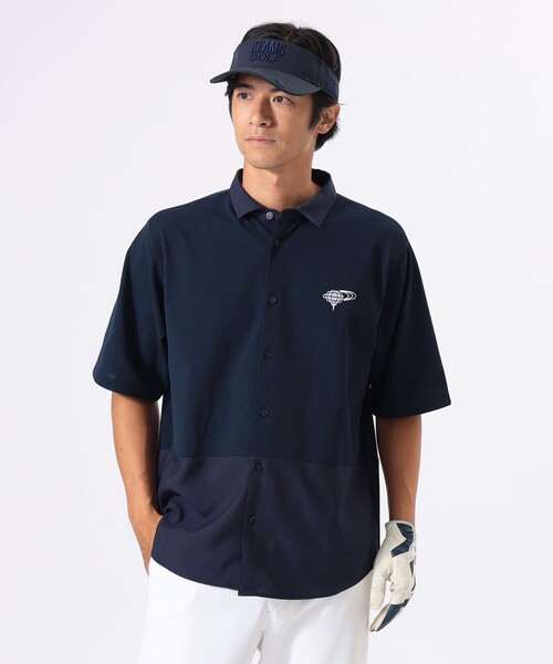 BEAMS GOLF 黒 ポロシャツ Mサイズ BEAMS GOLF（ビームス ゴルフ）【別注】JONES / フロント総柄