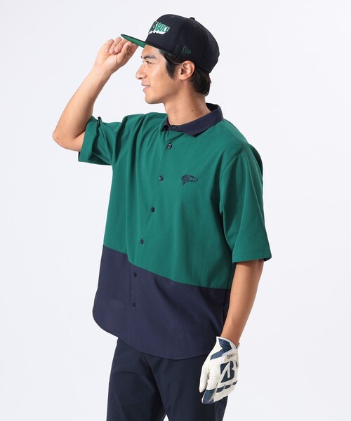 BEAMS GOLF ポロシャツセット♪ BEAMS GOLF ポロシャツ ORANGE LABEL / ワイド 切り替え ポロ襟