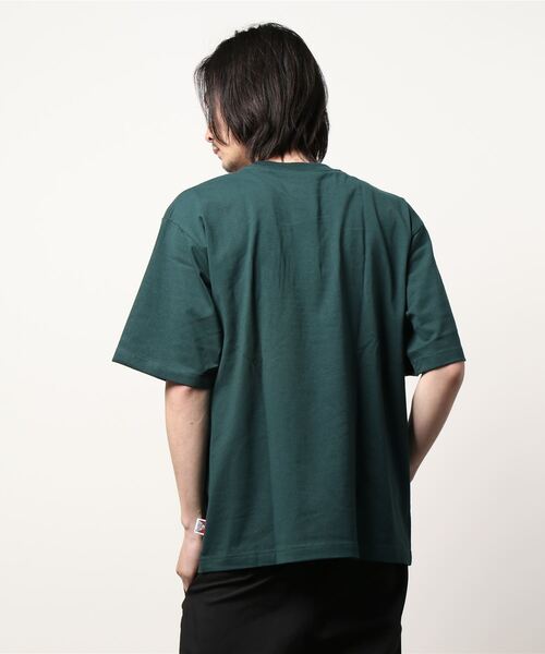 「BEN DAVIS」 半袖Tシャツ L オレンジ メンズ