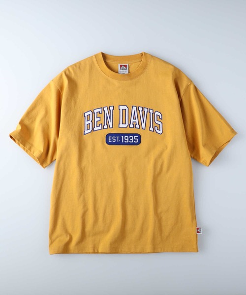「BEN DAVIS」 半袖Tシャツ L オレンジ メンズ