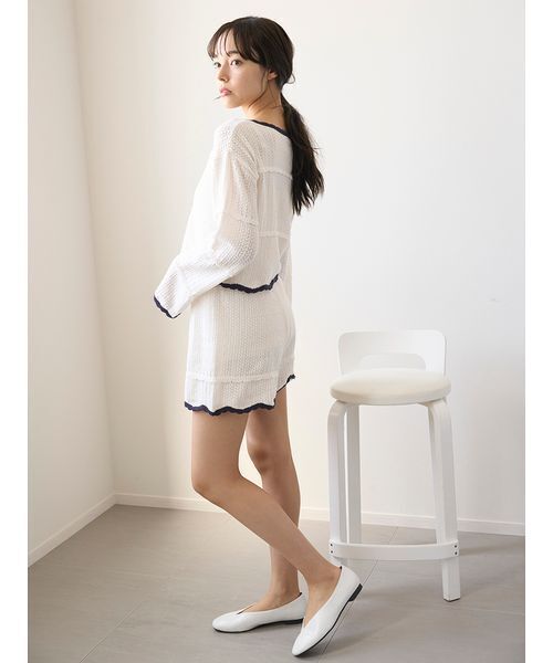 【送料無料】 ジェラートピケ レディース クロシェショートカーディガン ジェラピケ パジャマ ルームウェア gelato pique gelato pique（ジェラートピケ） パジャマ ルームウェア クロシェ