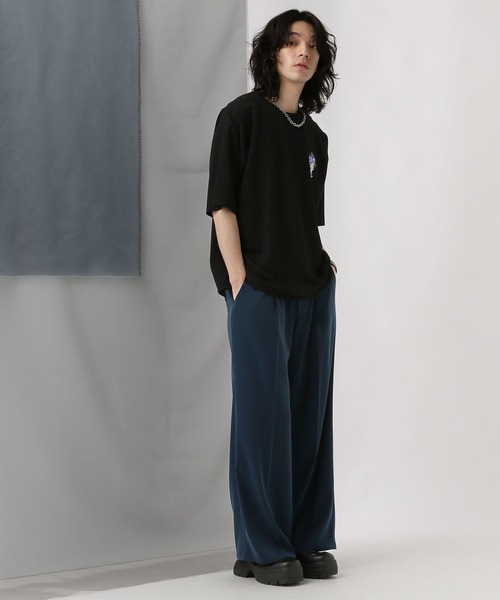 「HARE」 半袖Tシャツ MEDIUM ブラック メンズ