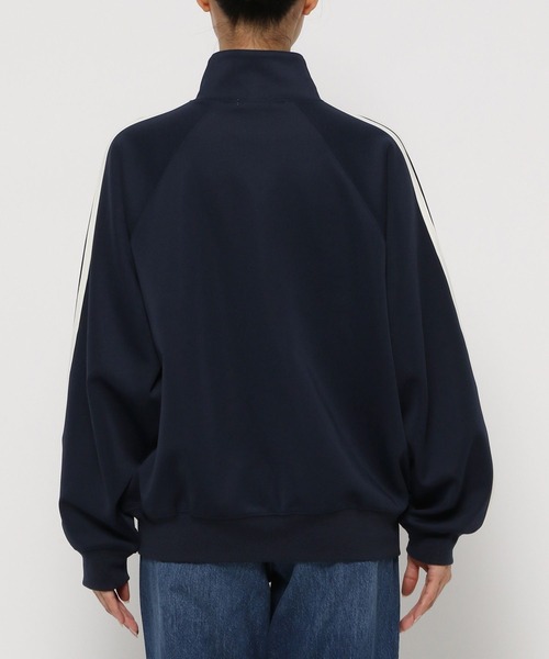 「LOWRYS FARM」 ジャージブルゾン LARGE ブルー レディース