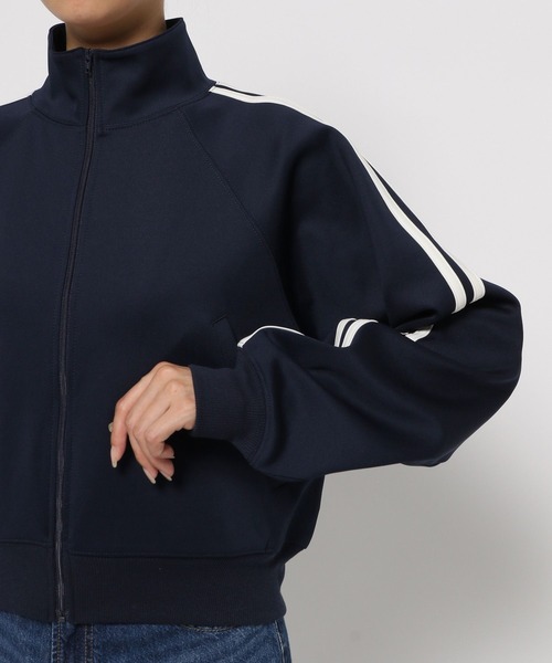 「LOWRYS FARM」 ジャージブルゾン LARGE ブルー レディース