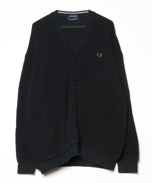 FRED PERRY 「FRED PERRY」 カーディガン LARGE ブラック メンズ