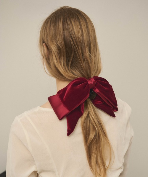 Carmelo ヘアクリップ Velvet XL bow clip : ZOZOTOWN Yahoo!店 - 通販