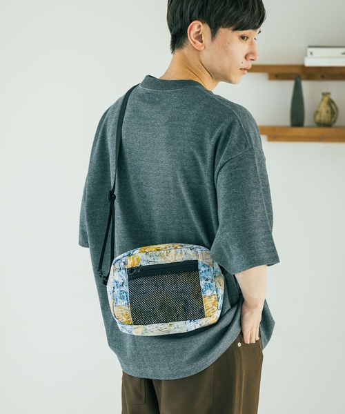 LAKOLE（ラコレ） ショルダーバッグ アート」メッシュコンビショルダー