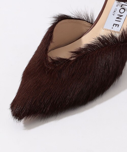 「NEBULONI E」 ヒールサンダル 38 ダークブラウン レディース_画像5