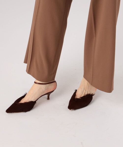 「NEBULONI E」 ヒールサンダル 38 ダークブラウン レディース_画像8