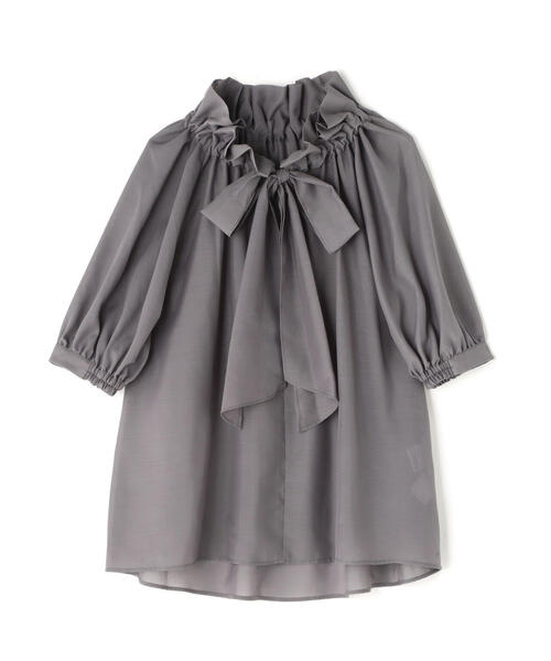 「NATURAL BEAUTY BASIC」 半袖ブラウス SMALL グレー系その他 レディース_画像2