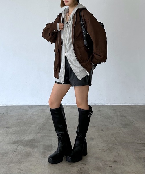 PAGEBOY（ページボーイ） パンツ フェイクレザーショートパンツ