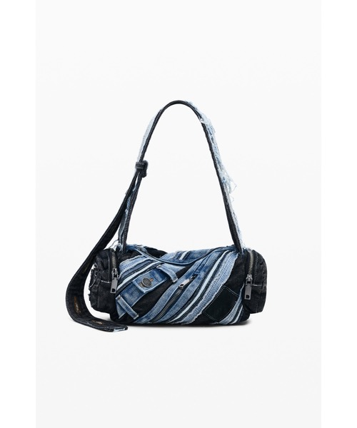 Desigual デニム ハンドバッグ ショルダーバッグ Desigual（デシグアル） ハンドバッグ デニム風フラップショルダー