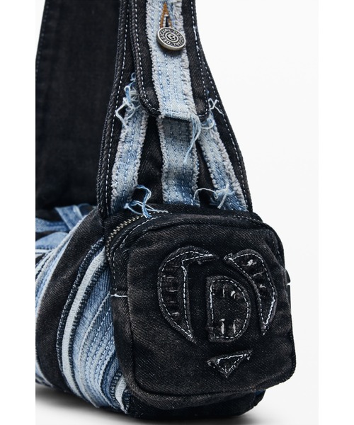 Desigual（デシグアル） ハンドバッグ デニム風フラップショルダー