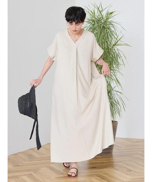 「AMERICAN HOLIC」 半袖ワンピース M ブラック レディース_画像3