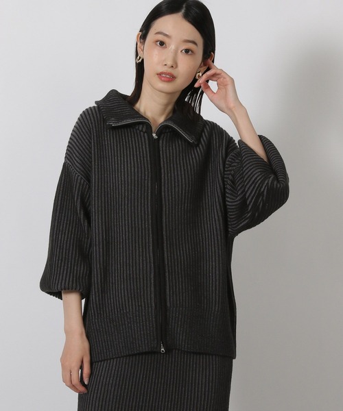 LAKOLE（ラコレ） ニット セーター 配色ZIPカーディガン / 581264