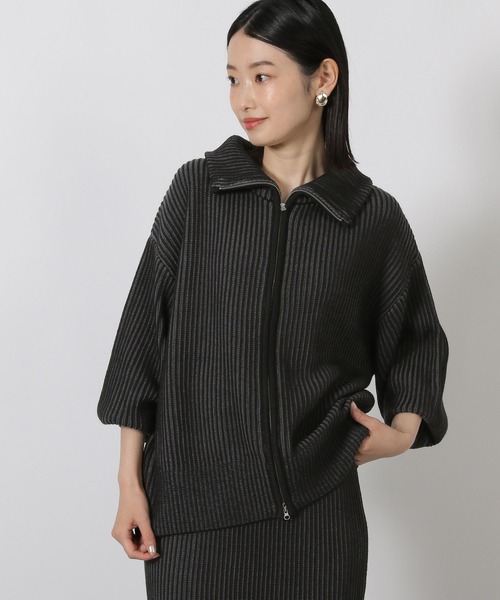 LAKOLE（ラコレ） ニット セーター 配色ZIPカーディガン / 581264