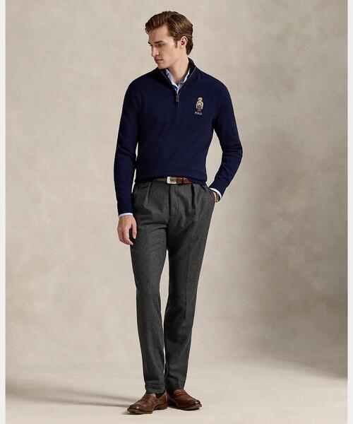 ポロ ラルフローレン ベアウールクォータージップセーター 秋冬 サイズM 新品 POLO RALPH LAUREN セーター ニット Polo ベア ウール