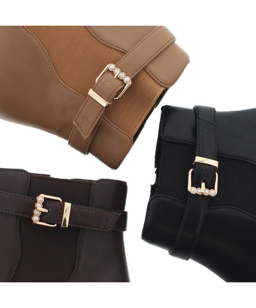 「JELLY BEANS」 ショートブーツ SS ブラック レディース_画像9