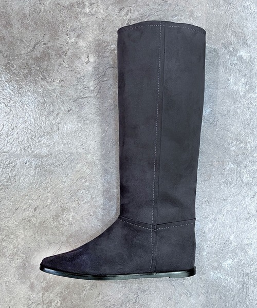 「enchanted」 ブーツ 23 ダークグレー レディース_画像3