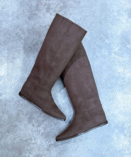 「enchanted」 ブーツ 23 ダークグレー レディース_画像8