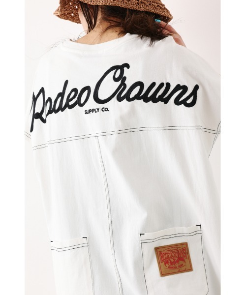 「RODEO CROWNS WIDE BOWL」 半袖ワンピース FREE オフホワイト レディース_画像2
