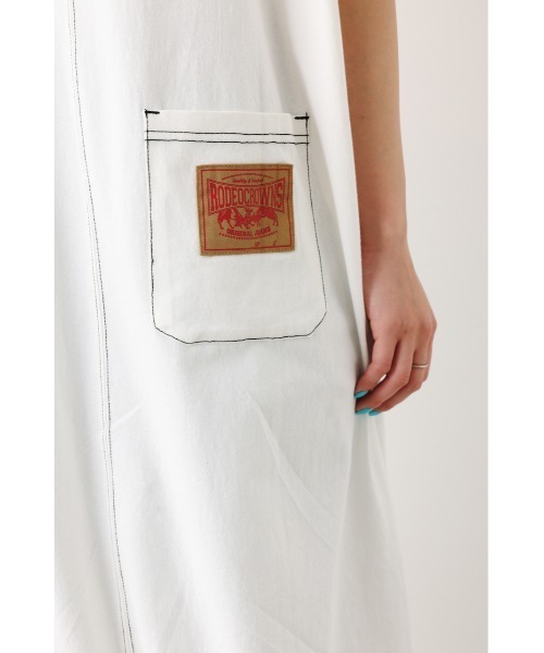 「RODEO CROWNS WIDE BOWL」 半袖ワンピース FREE オフホワイト レディース_画像4