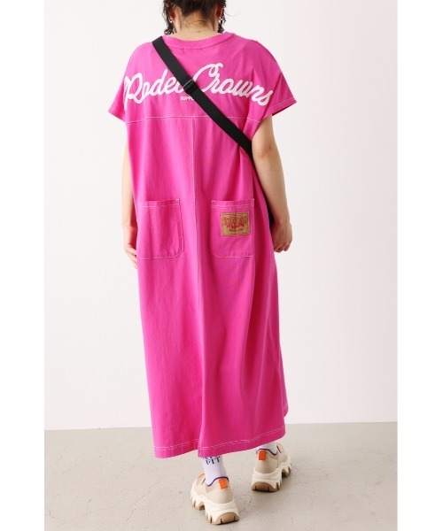 「RODEO CROWNS WIDE BOWL」 半袖ワンピース FREE オフホワイト レディース_画像9