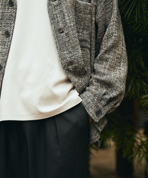 「EDIFICE LA BOUCLE」 イージーパンツ 1 ベージュ系その他 メンズ_画像6