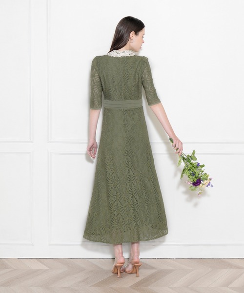 「Leja」 半袖ワンピース SMALL グリーン レディースの画像
