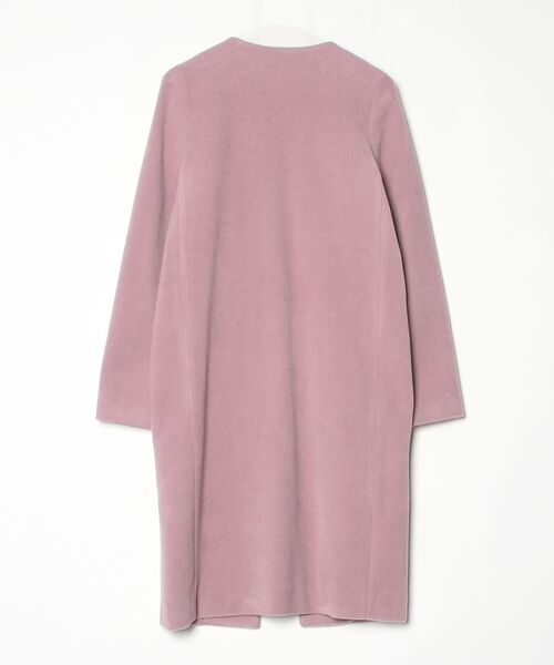 「DRWCYS」 ノーカラーコート 1 ピンク レディース_画像2