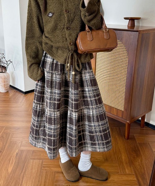 Sally Lunn スカート チェックティアードスカート : ZOZOTOWN Yahoo!店