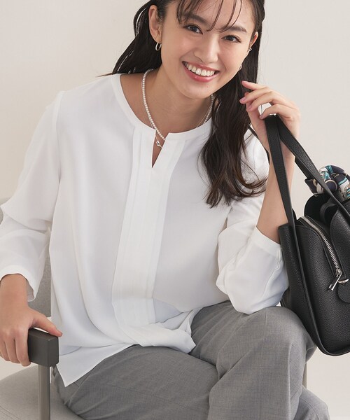 INDIVI（インディヴィ） ブラウス シャツ 入学式 卒業式 「洗える 