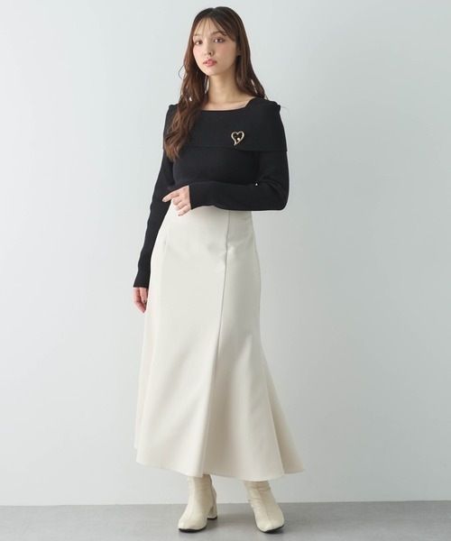 「INGNI」 長袖ニット M オフホワイト レディース_画像8