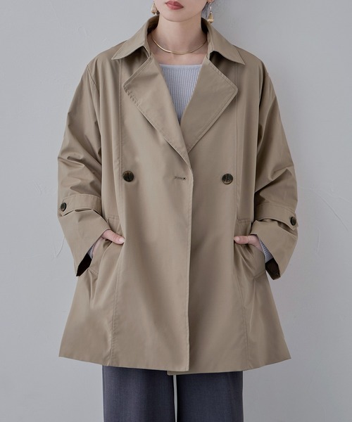 etoll.（エトル） トレンチコート M ベージュ レディース : ZOZOTOWN