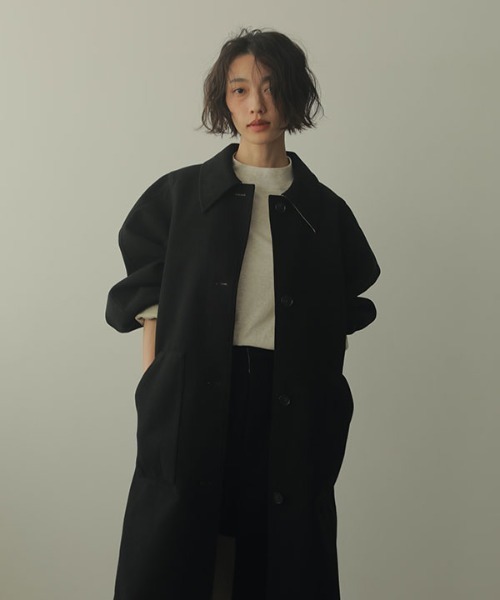 「ETRE TOKYO」 ステンカラーコート M ブラック レディース_画像10