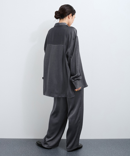 「LE CERCLE par rope'」 イージーパンツ FREE ライトグレー レディース_画像6