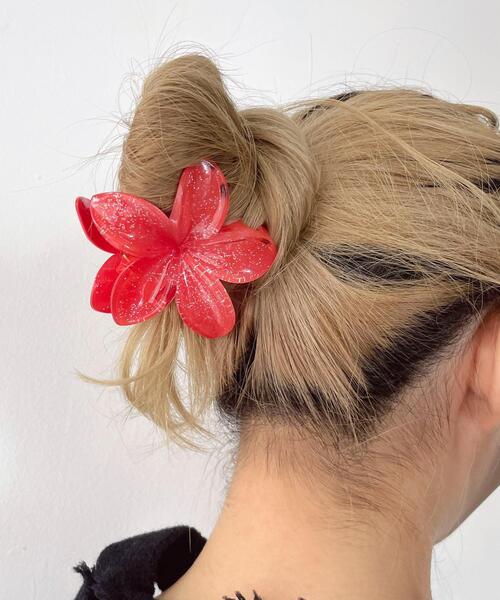 WEGO（ウィゴー） ヘアクリップ WEGO/ラメフラワーバンス : ZOZOTOWN