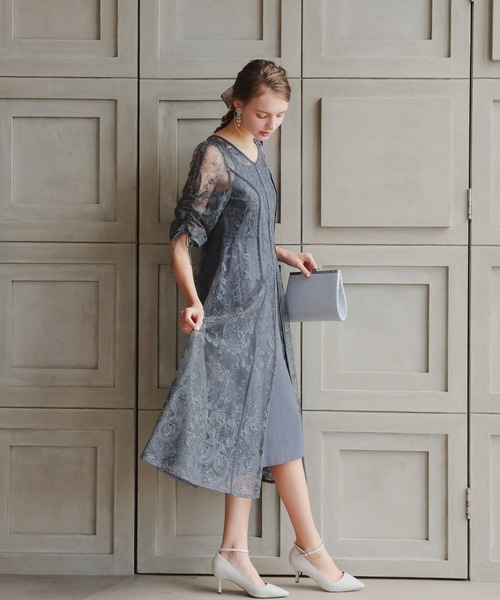 「Dorry Doll」 半袖ワンピース MEDIUM ブラウン レディースの画像