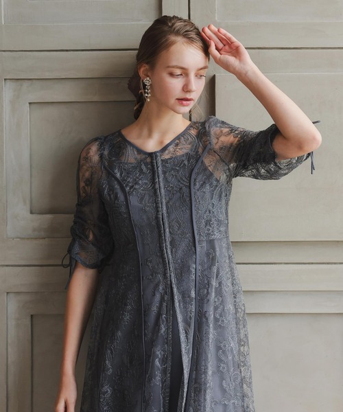 「Dorry Doll」 半袖ワンピース MEDIUM ブラウン レディースの画像