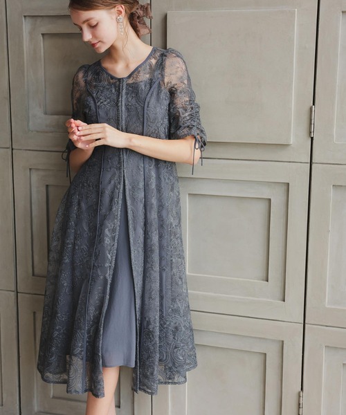 「Dorry Doll」 半袖ワンピース MEDIUM ブラウン レディースの画像