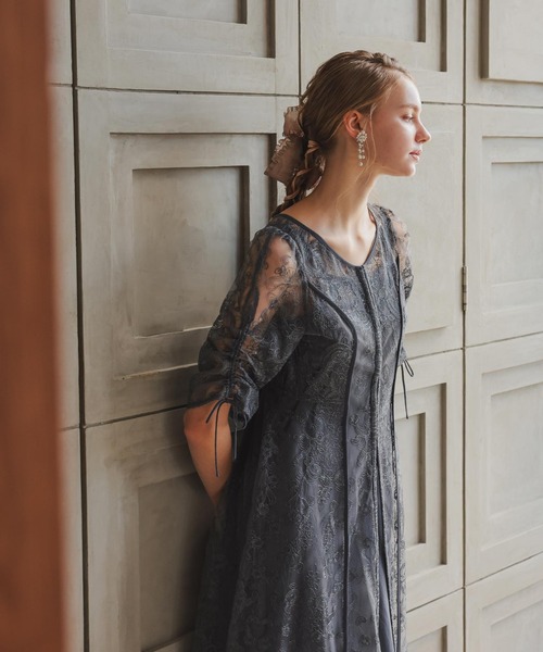 「Dorry Doll」 半袖ワンピース MEDIUM ブラウン レディースの画像