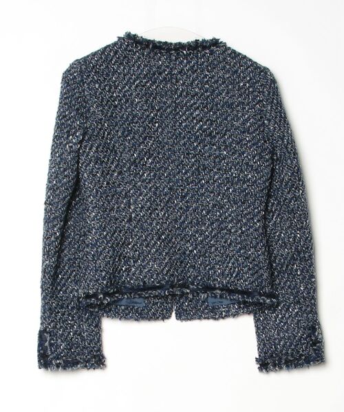 「Viaggio Blu」 ツイードジャケット 1 ブルー レディース_画像2
