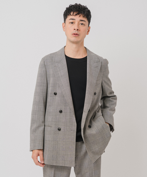 ジャケット テーラードジャケット COUTURE D’ADAM (クチュール ド アダム) 別注 Double JK Glencheck メンズの画像