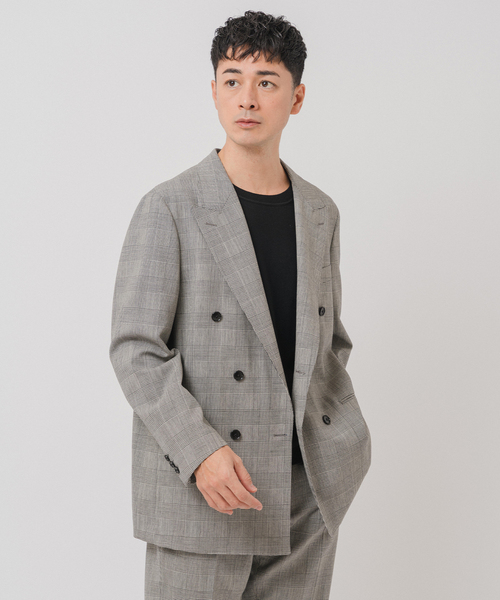 ジャケット テーラードジャケット COUTURE D’ADAM (クチュール ド アダム) 別注 Double JK Glencheck メンズの画像