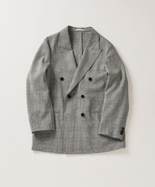 ジャケット テーラードジャケット COUTURE D’ADAM (クチュール ド アダム) 別注 Double JK Glencheck メンズの画像