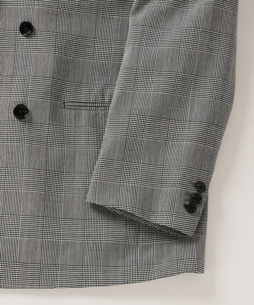 ジャケット テーラードジャケット COUTURE D’ADAM (クチュール ド アダム) 別注 Double JK Glencheck メンズの画像