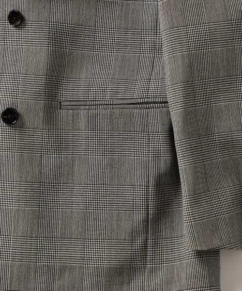ジャケット テーラードジャケット COUTURE D’ADAM (クチュール ド アダム) 別注 Double JK Glencheck メンズの画像