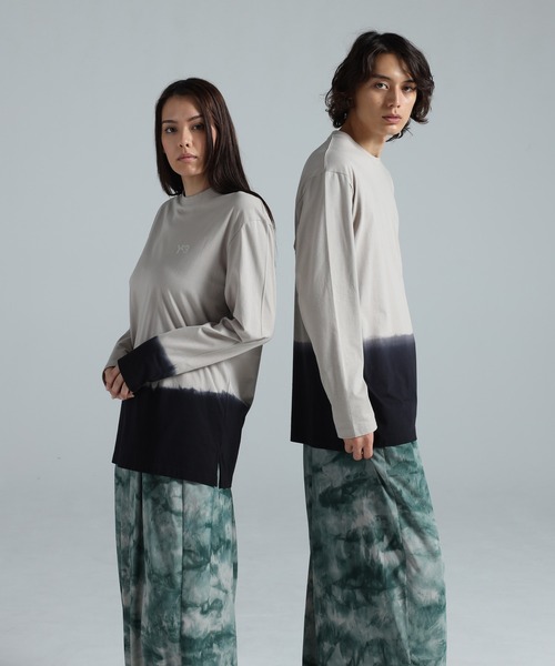 Y-3 tシャツ DIPPED LONG SLEEVE TEE メンズ レディース : ZOZOTOWN 